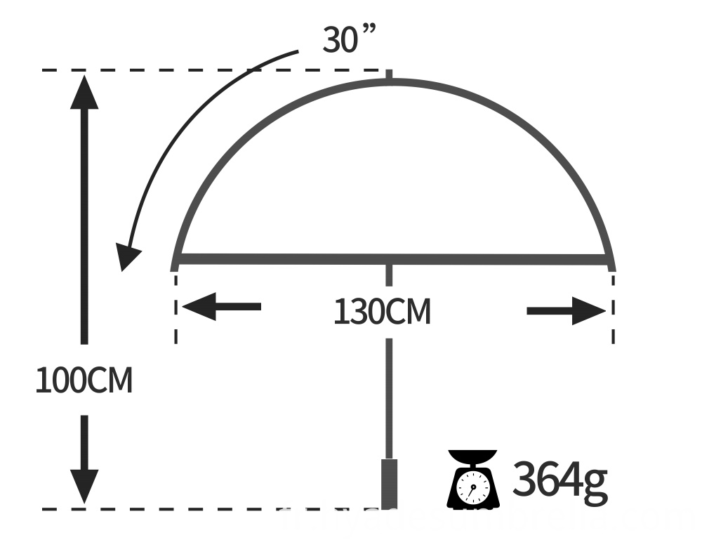 Taille Ultra-Léger-Golf-Parapluie Ultra-Light-Golf-Umbrella-size
